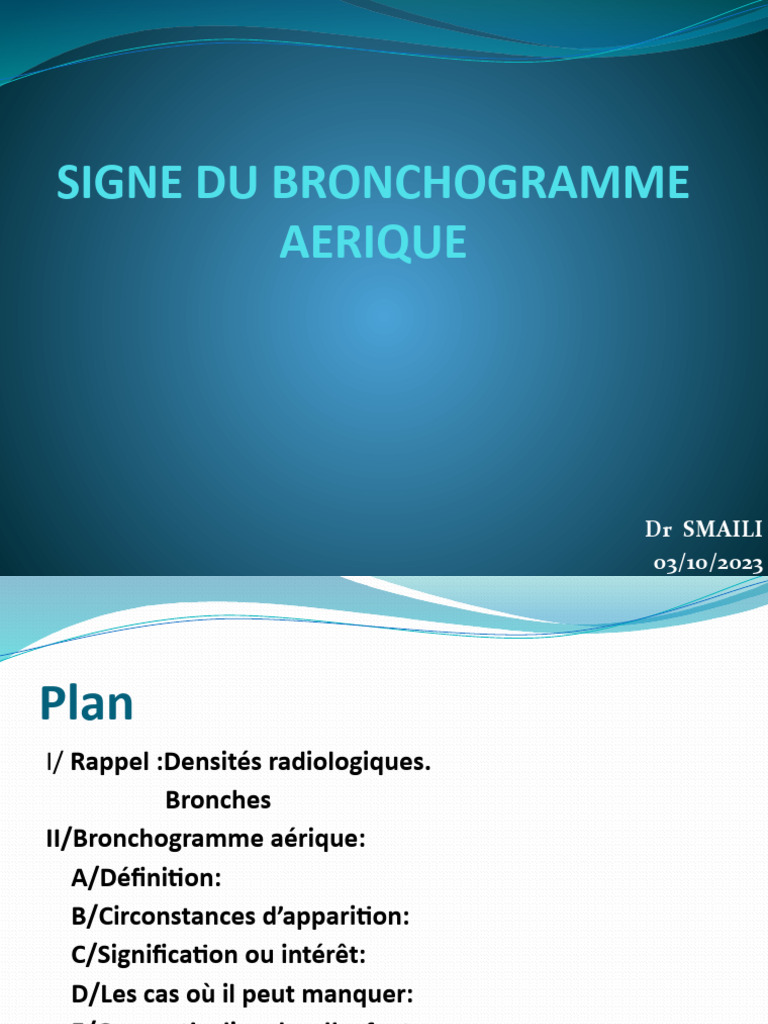 Signe Du Bronchogramme Aerique S1 | PDF