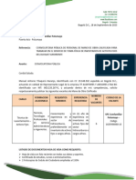 Carta - Convocatoria - GTE Materiales - Puerto Asis