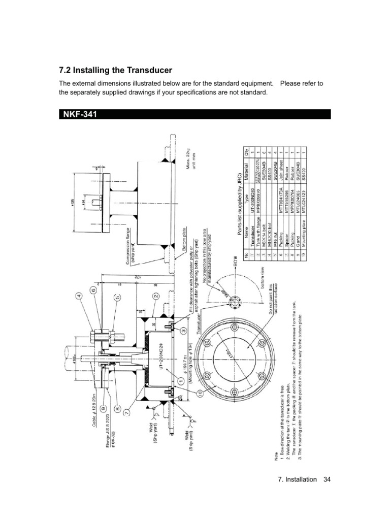 JFE380 200khz Tank and Ducer PDF