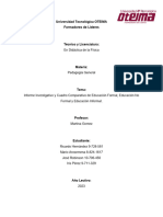 Educacion Formal, No Formal e Informal