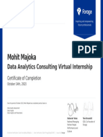 Data Analytics Certificate PDF