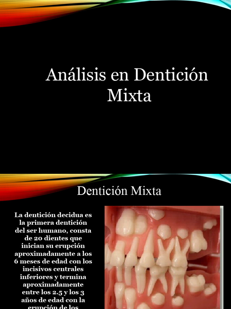 Denticion Mixta Clases de Pre Grado | PDF | Diente | Anatomia dental