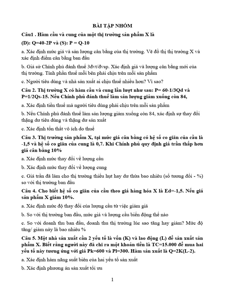 Bai Tap Nhom | PDF
