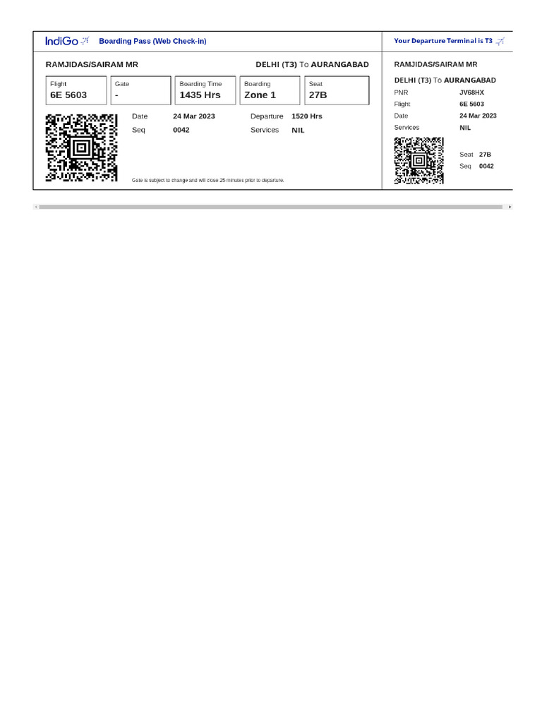 Boardingpass JV68HX DELIXU | PDF