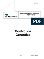 GQ-P-014 Control de Garantía