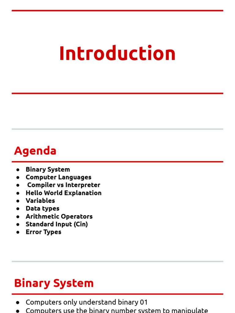 1 - Introduction | PDF | Programming Language | Computer Program