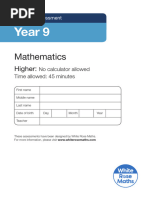 Year9 3 Assessment