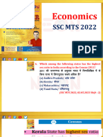 ECONOMICS ? SSC MTS 2022 G K ALL 57 Sets ECONOMICS Previous Year