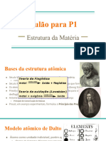 Resumão p1 de Estrutura da Matéria