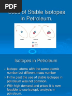 Application of Stable Isotopes in Petroleum