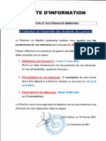 Note D'information Soutenances l3