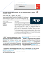 Assessing Consumers' Preferences For Beef and Lamb Meat Linked To Wildfire Prevention Services