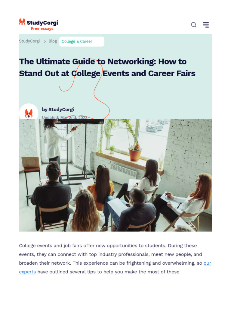 College Networking Success Guide | PDF | Nonverbal Communication | Body ...