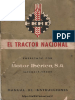 1960 EBRO 44 Diesel Operators Manual