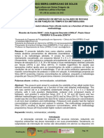 2021 Res Avaliação Da Liberação de Metais 2021 Res Alcalinos de Rochas Silicáticas em Função Do Tempo e Da Metodologia