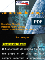 As Formas de Crença