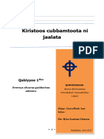 Kiristoos Cubbamoota Ni Jaallata!