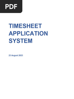 Timesheet Application