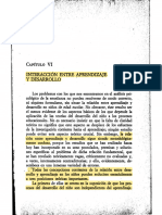 Vigotsky Interaccion Entre Aprendizaje y Desarrollo