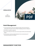 HPC 111 Fundamentals in Lodging Operation Managing Lodging Operation Midterm