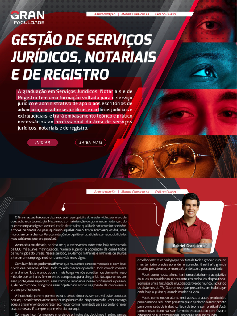 Gestão de Serviços Jurídicos e Notariais | PDF | Educação à distância