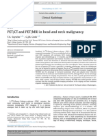 Pet CT and Pet Mri in Head and Neck Malignancy