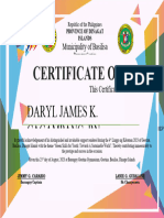 Certification Linggo NG Kabataan