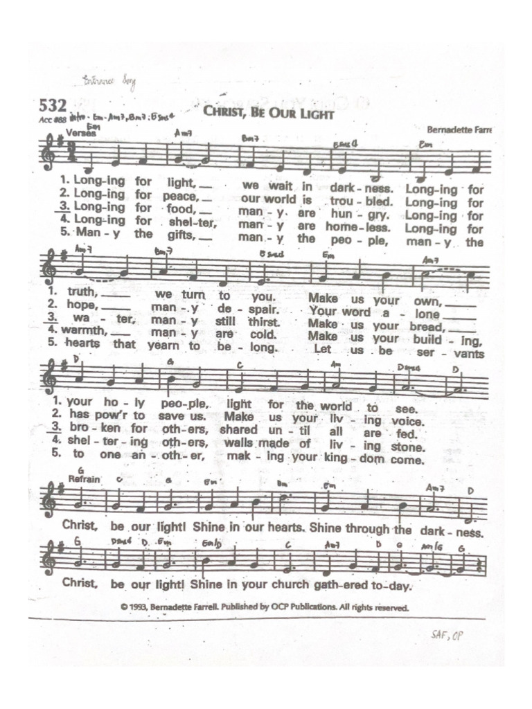 Christ be our light pdf
