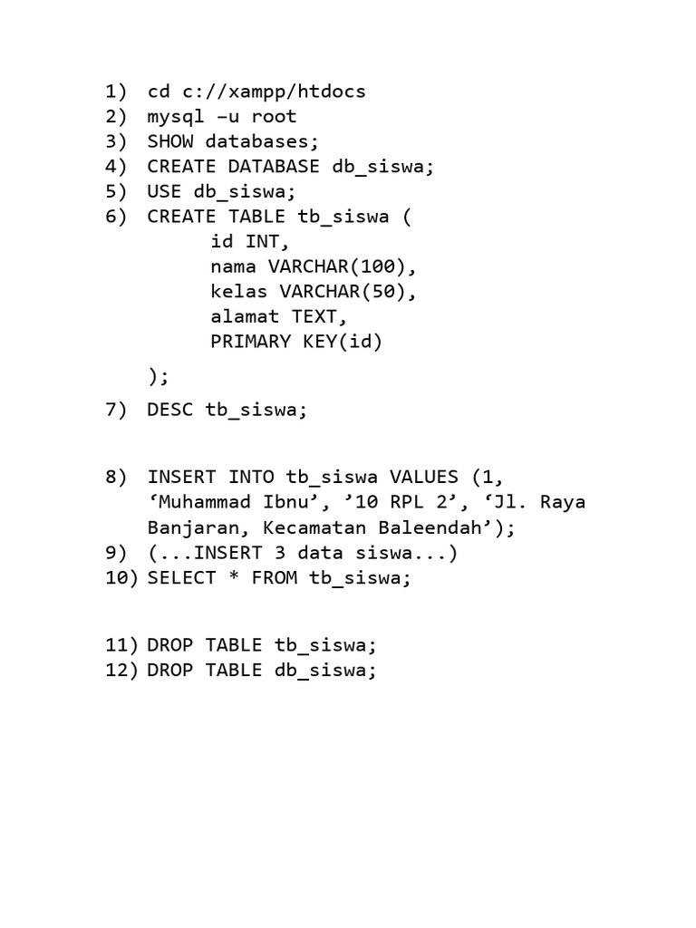 Test Mysql | PDF