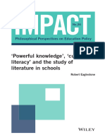Impact - 2021 - Eaglestone - Powerful Knowledge Cultural Literacy and The Study of Literature in Schools