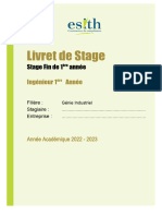 Livret Stages INGGI1A - 2022-2023