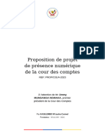 Proposition de Projet de Présence Numérique de La Cour Des Comptes