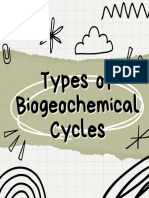 Types of Biogeochemical Cycles 