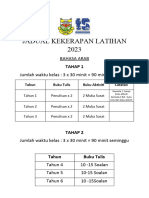 Jadual Kekerapan Latihan Murid - Ba