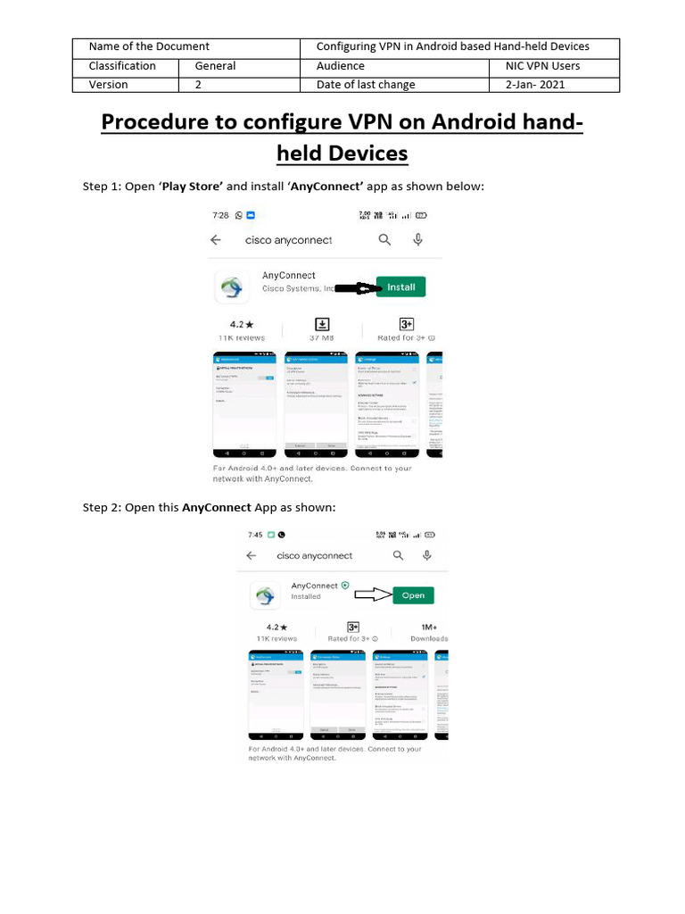 Configure VPN in Android | PDF | Android (Operating System) | Software