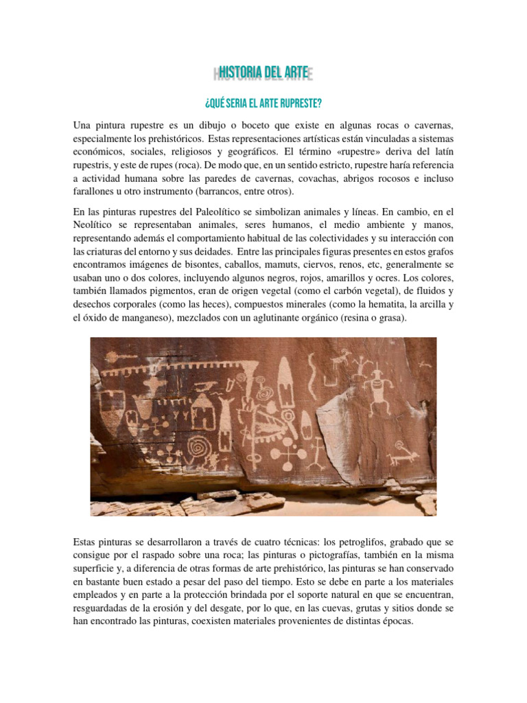 Historia Del Arte Pale | PDF | Arte roquero