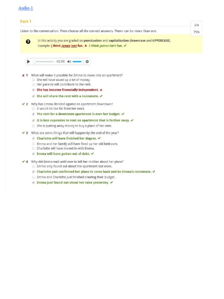 Summit 1 Unit 3 General Test | PDF