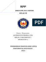 RPP - PJBL - TEMA - 3 - SUBTEMA - 3 - ALFRIDA PATABANG, S.PD Ok