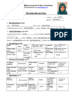 Marriage Bureau Form 2