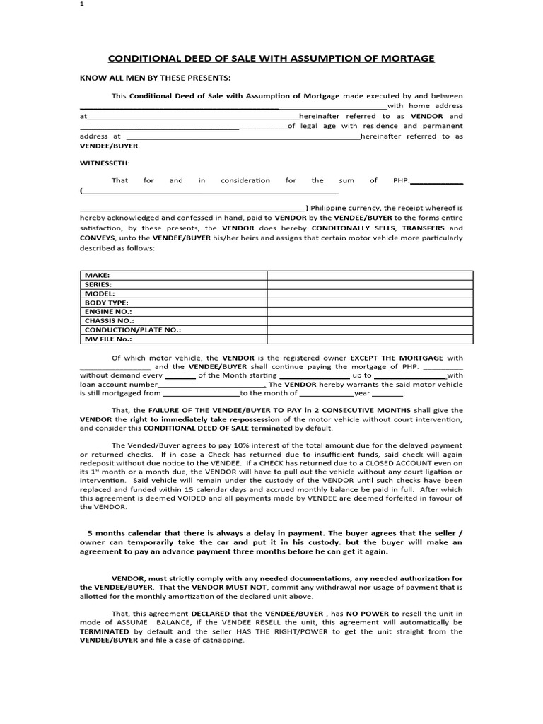 2024 New Conditional Deed of Sale PDF