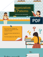 Organizational Patterns in Informational Text Education Presentation in Blue Green Friendly Hand Drawn Style