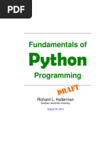 Fundamentals of Python Programming