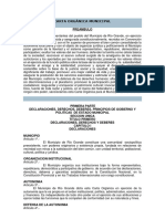 Carta Organica Municipal Rio Grande