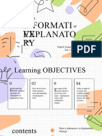 Writing Informative or Explanatory Texts English Presentation in Colorful Pastel Doodle Style