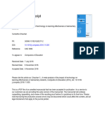 A Meta-Analysis of The Impact of Technology On Learning Effectiveness of Elementary Students