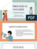 Hydrological Hazards Educational Student Presentation in Green Simple Lined Style