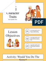Yellow Brown White Illustrative Values Education Good Character Traits Educational Presentation