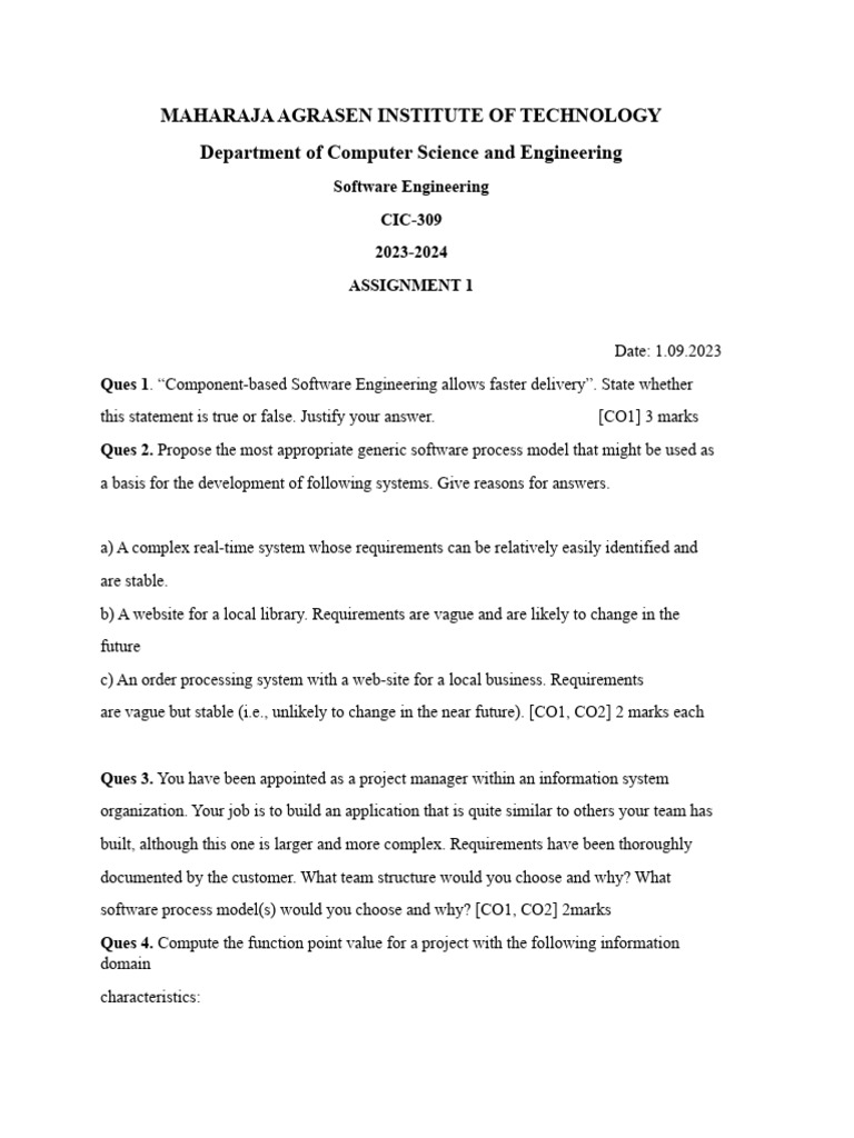 Se Assignment | PDF