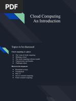 Cloud Computing An Introduction