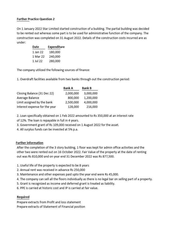 Ias 40 ias 23 benchark question with solution pdf expense interest